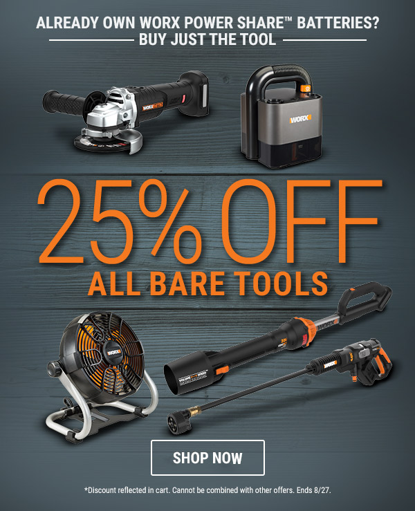 You already have the power Buy just the tool Worx